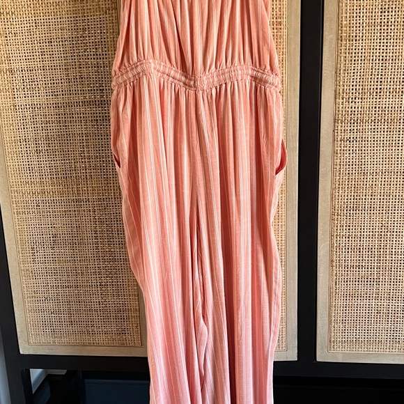Splendid jumpsuit. Size L. Peach/white striped. NWT. - Picture 2 of 10